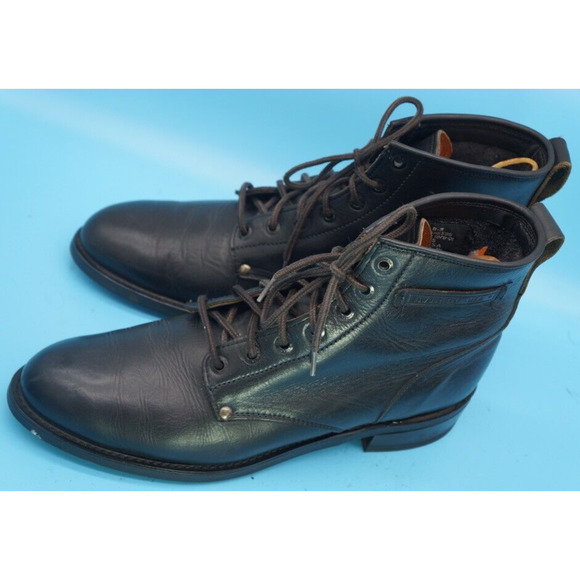 Vintage AVIREX US Army Air Force Type B-3 lace up black Ankle boots 1970s
